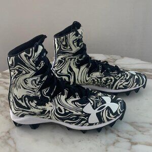 Under Armour UA Highlight Lux RM Jr Football Cleats Black White Youth 4Y